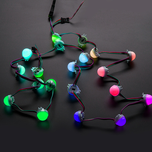 DC12V WS2811 Waterproof 5050 Super Bright Full Color Digital Programmable Individually Addressable Diffused Dot Matrix LED Colorful Pixel Modules String